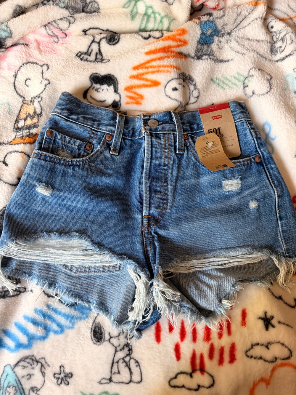 Levi's High Waist 501 shorts size 24